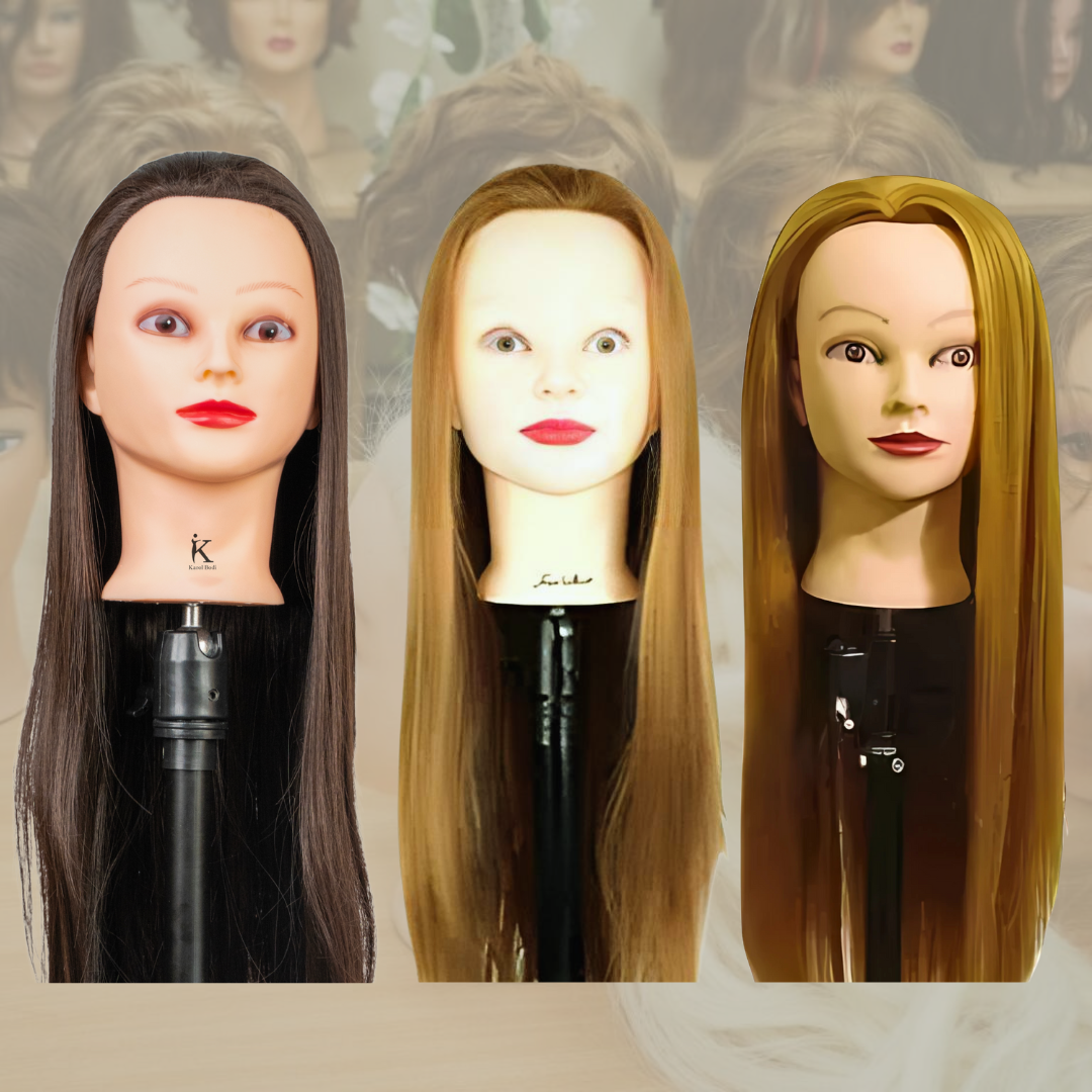 50% Human Hair Styling Dummies