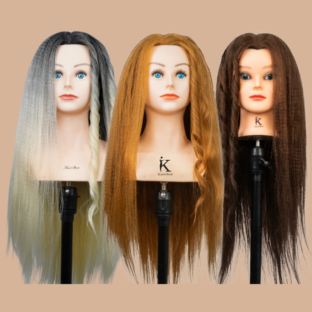 80% Human Hair Styling Dummies